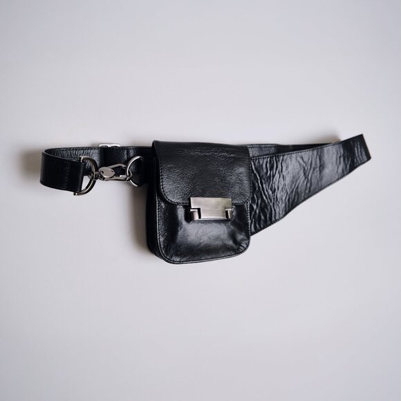 Sarah Pacini Leather Belt Bag - Black (NEW) - Picture 5 of 5